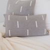 Lumi Living 100% Cotton Knitted Soft Modern Geometric Dash Lines