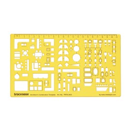 Traceease House Plan,Interior Design & Furniture Templates for Kitchen/Bed/Bath-Drafting Tools-Architecture Combination Stencils