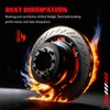 YxpBrake Front Rear Brake Disc Rotors & Ceramic Brake Pads