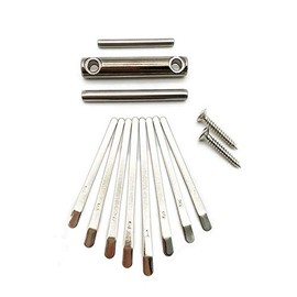 Jiayouy Kalimba Thumb Piano 8 Keys Bridge Saddle Hardware Pack for Kalimba Thumb Piano DIY Replacement Part Accessory