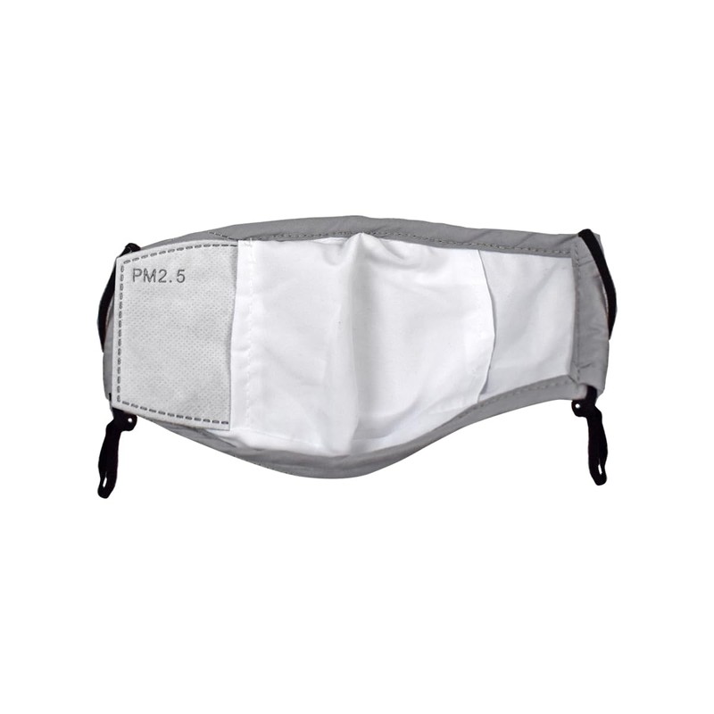 Triplast grey Washable Face Masks With Filters Adjustable And Reusable