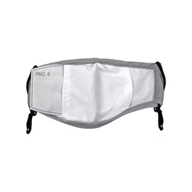 Triplast grey Washable Face Masks With Filters Adjustable And Reusable Cotton Face Mask | Banana Style_TPWASHGREY3