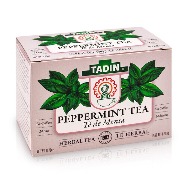 TADIN 1 TADIN PEPPERMINT HERBAL TEA 24 BAGS 