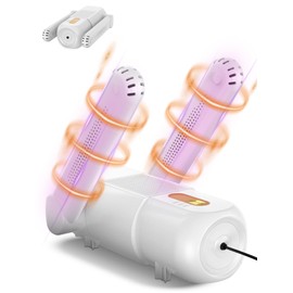 Aissom Electric Shoe Dryer, Boot Dryer with 120 Mins Timer Function, Shoes Boot Dryer UV Light, Foldable Design for Gloves, Hats, Socks, Ski Boots