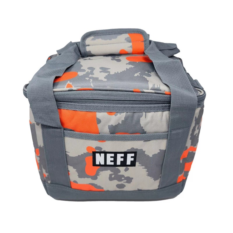 Neff Def Chill Beverage Cooler - Color Grey Orange Camo