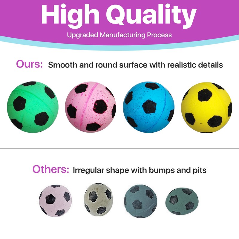 SPOT Sponge Soccer Ball Cat Toys - Interactive and Colorful