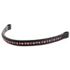 Grewal Equestrian Cherry Blossom Crystal Flower Browband (Straight, Havana, Cob)