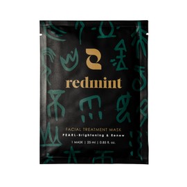 Redmint Anti-Aging Facial Mask - Deep Hydrating & Glowing | Vitamin C and Pearl Face Mask Sheet for Collagen Boosting | Remove Dull Skin Cells to Uncover a Youthful Skin | Pack of 1