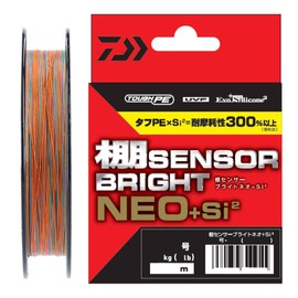 Daiwa PE Line UVF Shelf Sensor Bright Neo + Si2, No. 3, 218 yd (200 m), 5 Colors (with Color Marking)
