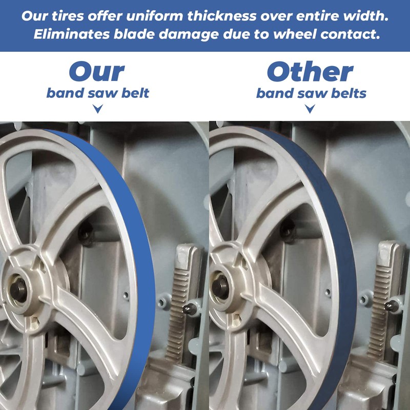 11 Inch Urethane Band Saw Tires - Replacement for Shopsmith