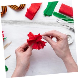 Black Tape Florist Wire 50 Pieces 24 Gauge Floral Wire Stems White Florist Floral Wire Craft Flower Stem for Bouquent Stem Wrapping Flower Arrangement DIY Craft Black Tape