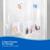 Kenney KN61447 Medium Weight 5 Gauge Waterproof PEVA Shower Curtain