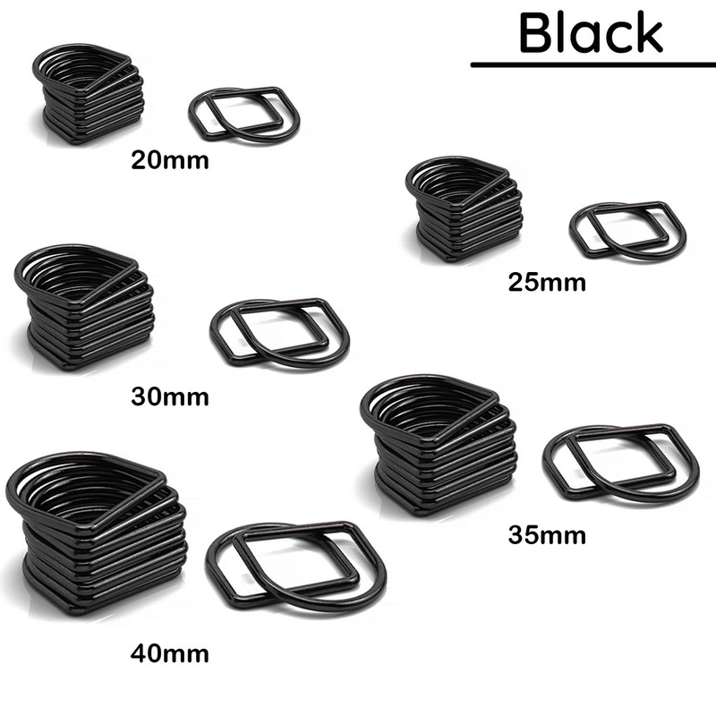 Trimming Shop Welded Metal D Ring Buckles, Durable Fastener Buckles