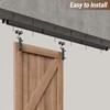 6.6FT Ceiling Mount Box Rail Barn Door Hardware Heavy Duty