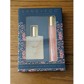 Sand + Fog Set Of 2 Sand + Fog EDParfum Oil Rollerball Vanilla Musk & Santal & Cardamom NIB