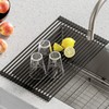 Kraus Multipurpose Over-Sink Roll-Up Dish Drying Rack, Colander and Trivet