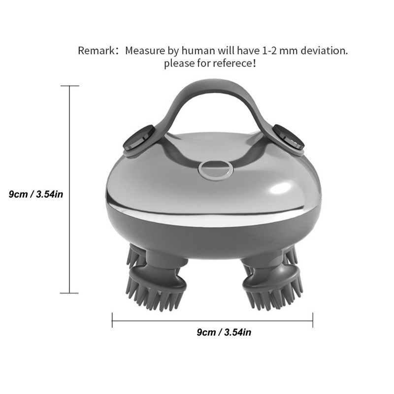 Electric Scalp Massager Far Infrared Hot Compress 3 Modes IPX7