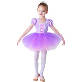 Lito Angels Princess Rapunzel Ballerina Costume for Baby Girls, Fancy Ballet Tutu Dress Dance Wear, Age 18-24 Months, Purple (Tag Number 90)