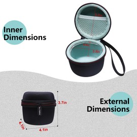 LTGEM Hard Travel Carrying Case for Hatch Rest Go Baby Sound Machine (Case Only)