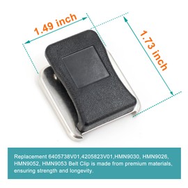 Replacement 360°Rotatable Radio Mic Belt Clip for Motorola PMMN4013 PMMN4013A PMMN4021A PMMN4022 PMMN4024 PMMN4024A PMMN4025 PMMN4025A PMMN4051 PMMN4050 radios Handheld Speaker Microphone Clip
