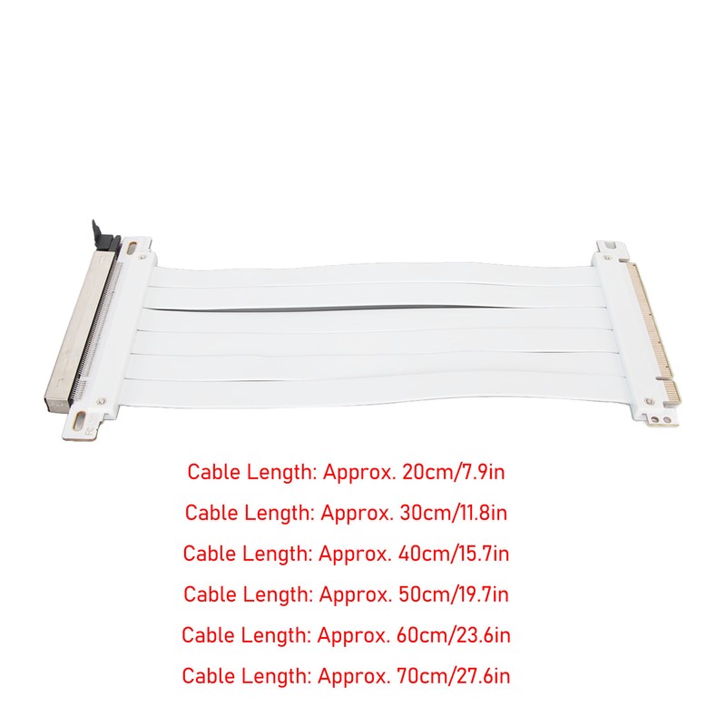 PCIE 3.0 X16 Extender Riser Cable High Shielding Property 180