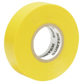 Surtek 138007 Cinta para aislar amarilla 19 mm x 9 m
