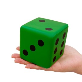 funnysquee 3.1 Inches Foam Dice Toy: A Fun-Filled, Kawaii Dices Educational Toy for Kid Board Game and Learning Sessions (Fortunate Blue)
