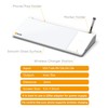 SELEAD Desktop Glass Whiteboard with Wireless Charger Station, Dry Erase