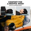 Ultralight Inflatable Camping Pillow, 70g Adjustable TPU Cushion, 20D Nylon