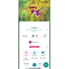 Pokémon Go | Shiny Dynamax Latios | Mini PTC 20k Dust