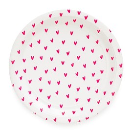 Sugar Paper Large Paper Plates, Pack of 8 Paper Plates, 9 inches (Neon Pink)