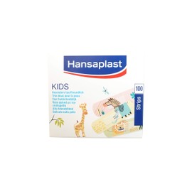 Hansaplast Kids Pack of 100 Children's Plasters Stripes 19 x 72 mm Bulk Pack