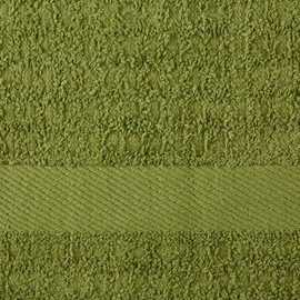 DII Basic Terry Collection Waffle Dishtowel Set, 15x26, Solid Antique Green, 4 Piece