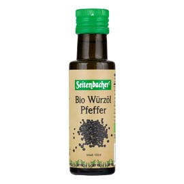 Seitenbacher Organic Spice Oil Pepper I Cold Pressed I First Pressing I BBQ I Grilling I Marinade I (1 x 100 ml)