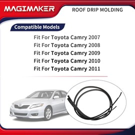 Magimaker Left & Right Pair Roof Drip Molding Weatherstrip Compatible with Toyota Camry 2007 2008 2009 2010 2011 Replace 75555-06030 75556-06030 7555506030 7555606030