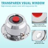 CheeMuii 4 Pack 343-4195 Trailer Hub Caps Kit 3434195 Aluminum
