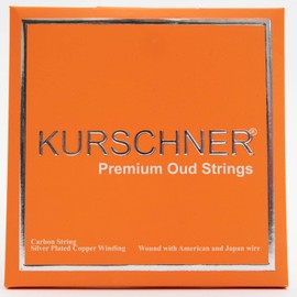 Turkish Oud Strings by Kurschner, Low tension Professional Yellow Label, Carbon PVF Set