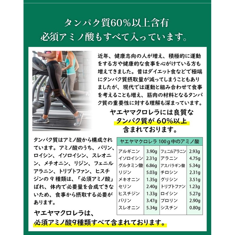 八重山クロレラ粒 ボトル 300粒 1ヶ月分 ヤエヤマクロレラ