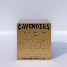 Cavender's All Purpose Greek Seasoning - 8 oz (pack of 4) and exclusive Cavender's Recipe 4 Pack box!