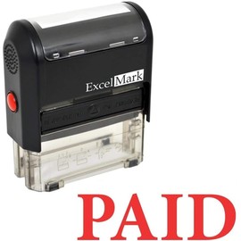 ExcelMark Paid Self Inking Rubber Stamp