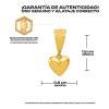 "Corazón de Fuego – Joya Fina en Oro Sólido 10K"