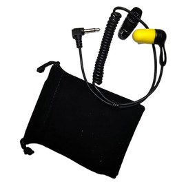 Generic Race Radios Direct Racing Ear Buds Scanner Raceceiver Coiled Cord Single Bud, Black, 5600CHS