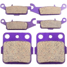 ECCPP FA444 Brake Pads Front and Rear Carbon Fiber Replacement Brake Pads Kits Fit for 2008-2012 for Yamaha Raptor 250 YFM250R, 2008 for Yamaha Raptor 250 YFM250RSP Special Edition