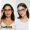FoxMook 3-Pack Reading Glasses for Women, Oprah Style Frame Spring