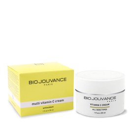 BIO JOUVANCE PARIS - Multi Vitamin C Cream 1oz / 30ml - All Skin Types | Anti Aging | Skin Brightening | Highly Concentrated Formula | Daily Facial Skin Care Treatment Regimen | Made in France