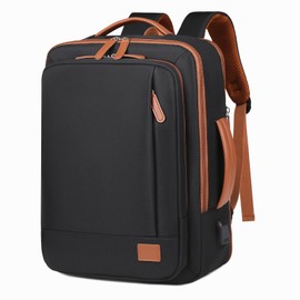 JADENIO Expandable Business Backpack, Business Bag, Rucksack, Waterproof, Large Capacity, Lightweight, Unisex, Perfect for Cycling, 15.6 Inches, USB Charging Port, Fashion Backpack, Shock Resistant,