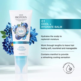 Biotera Intensives 2:1 Cool + Hydrate Balm Conditioner | Vegan & Animal Test Free | Paraben & Sulfate Free | Color-Safe | 6 Fl Oz
