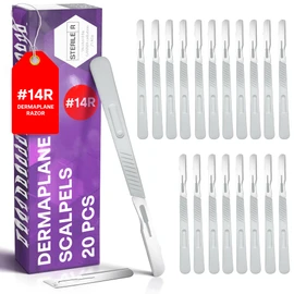 MyMed 14R Dermaplaning Razors - Pack of 20 Dermaplane Razor for Women Face