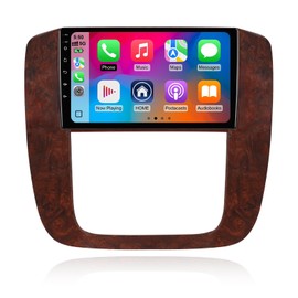 Android 13 Double Din Car Stereo for Tahoe/Yukon/Silverado/Suburban 2007-2013 with 9 Inch Touchscreen Radio Built-in Wireless Carplay/Android Auto/GPS/Bluetooth/FM/AUX-in/SWC/Backup Camera