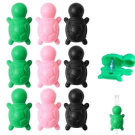 AGLOO 18 Pcs Magnetic Cable Clips - Mini Turtle Cord Organizer for USB Charging Cords,Cable Holder for Home Office Desks Cars